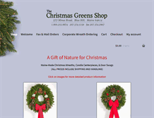 Tablet Screenshot of christmasgreensshop.com